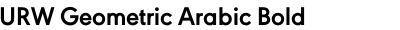 URW Geometric Arabic Bold